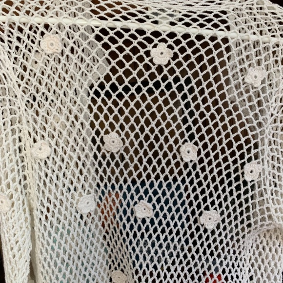 J jill hand crocheted sweater. Worn once or twice - Picture 4 of 4